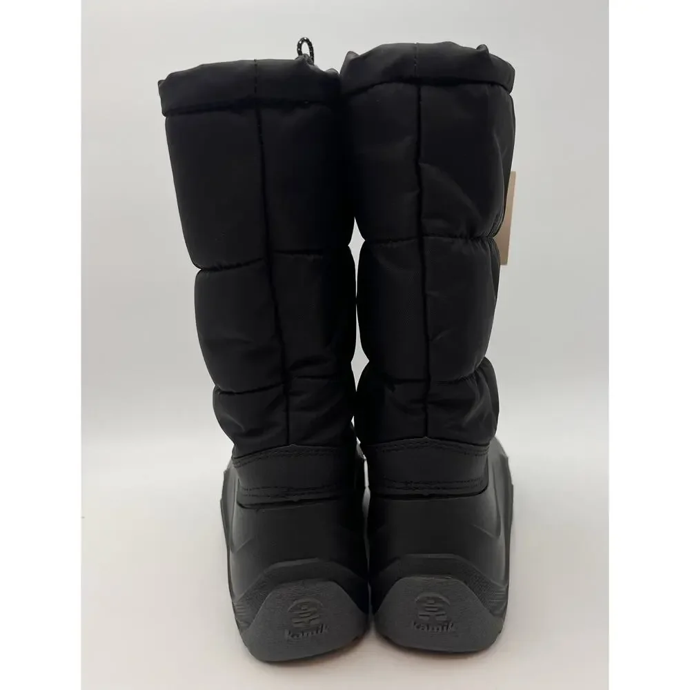 Kamik Big Kids Snowcozy Winter Boots Size 6 EU 38 Black Waterproof NIB